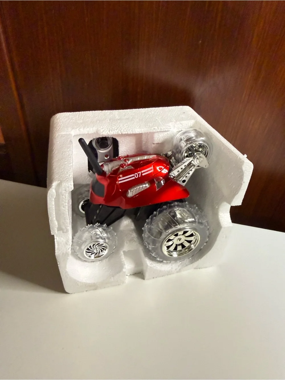 Red Remote Control Stunt Monster Truck for Kids